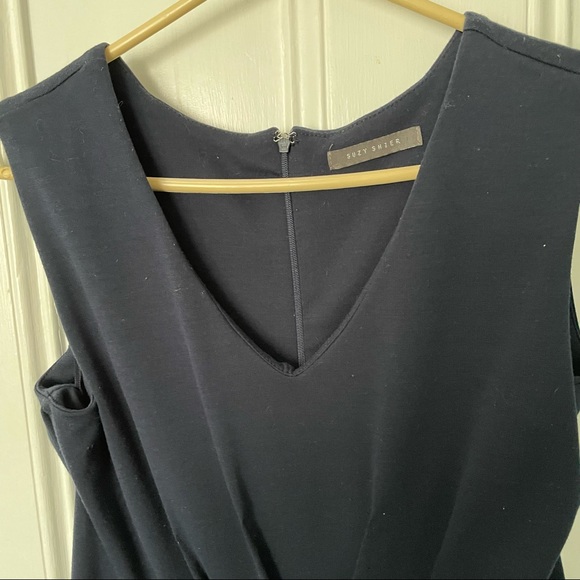 Suzy shier Navy v neck dress size xl - Picture 2 of 5